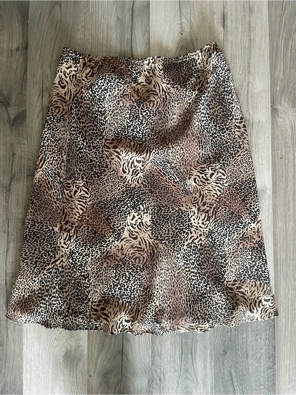 Leopard Print Skirt in Brown and Black